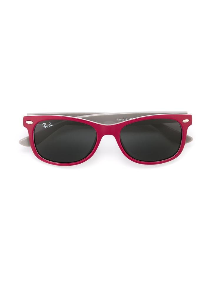 Ray Ban Junior Wayfarer Sunglasses, Girl's, Red