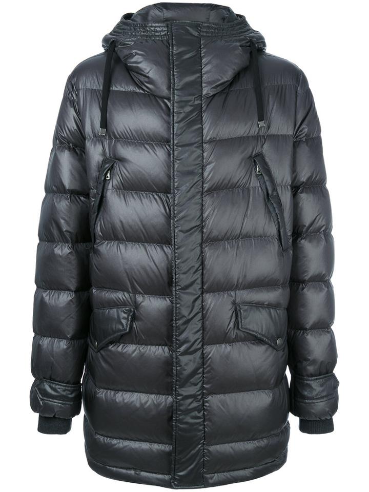Dolce & Gabbana - Crown Quilted Parka Coat - Men - Feather Down/nylon/goose Down/polyimide - 46, Green, Feather Down/nylon/goose Down/polyimide