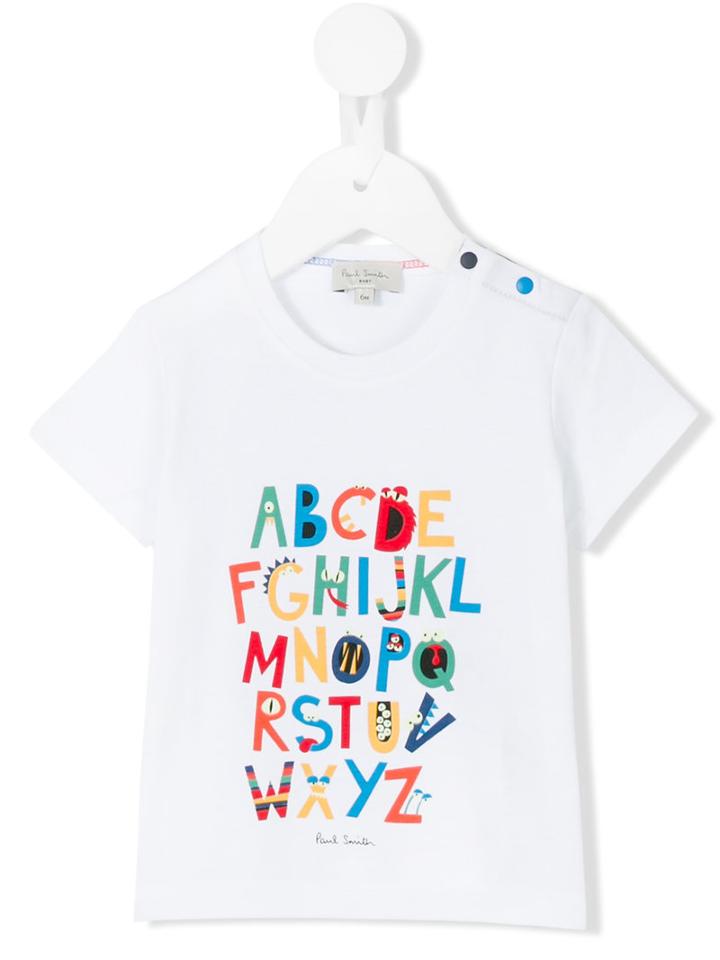 Paul Smith Junior - Logo Print T-shirt - Kids - Cotton - 6 Mth, White