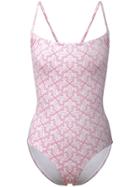 Le Sirenuse Geometric Pattern Swimsuit - White
