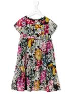 Burberry Kids Floral Print Dress, Girl's, Size: 6 Yrs