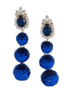 Shourouk Disco Earrings - Blue