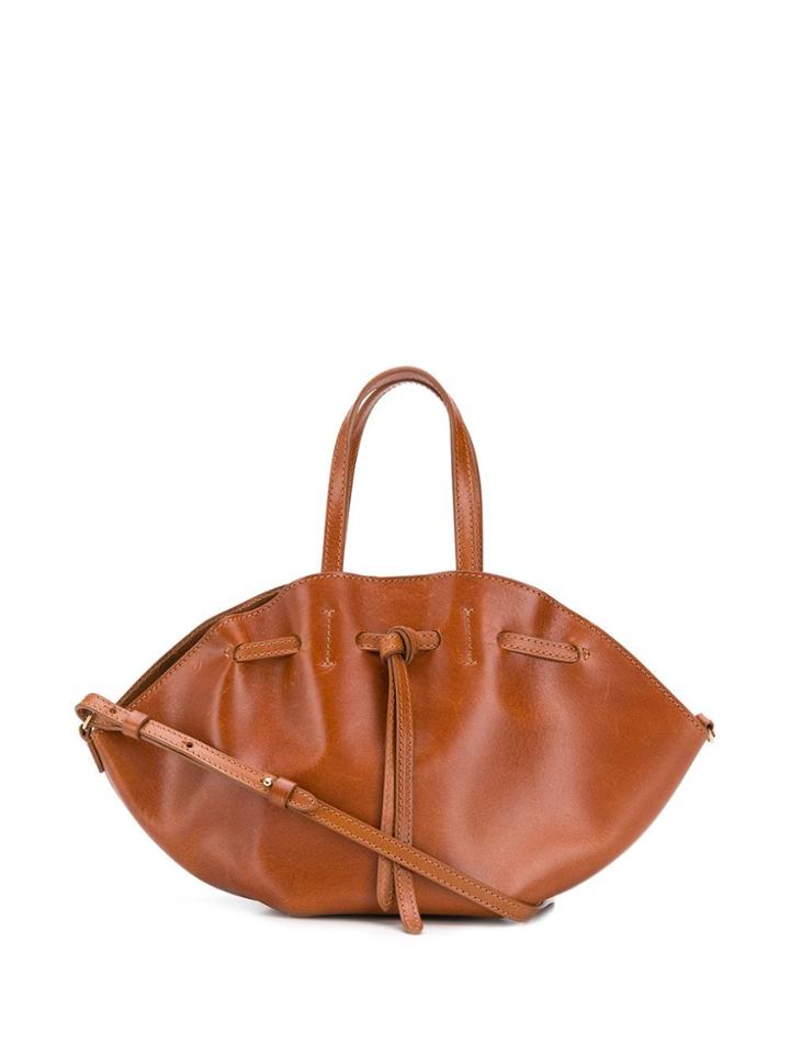 Nanushka Drawstring Gathered Bag - Brown