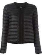 Moncler Ribbon Trim Padded Jacket, Women's, Size: 1, Black, Polyamide/feather Down/nylon
