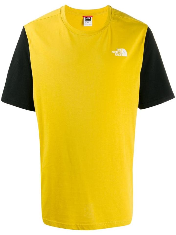 The North Face Two-tone Logo T-shirt - Yellow