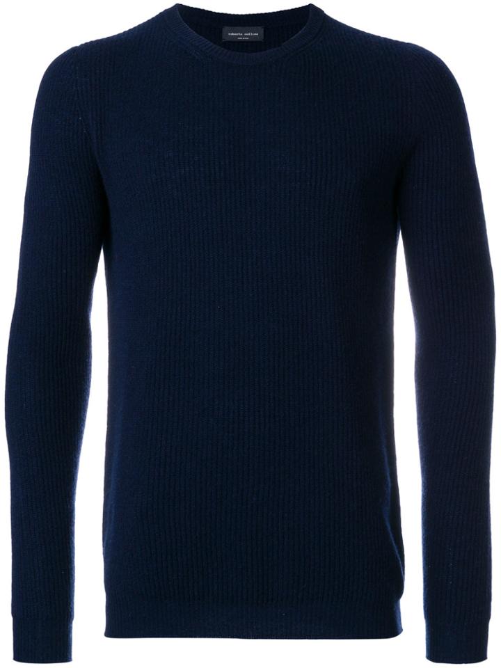 Roberto Collina Classic Fitted Sweater - Blue