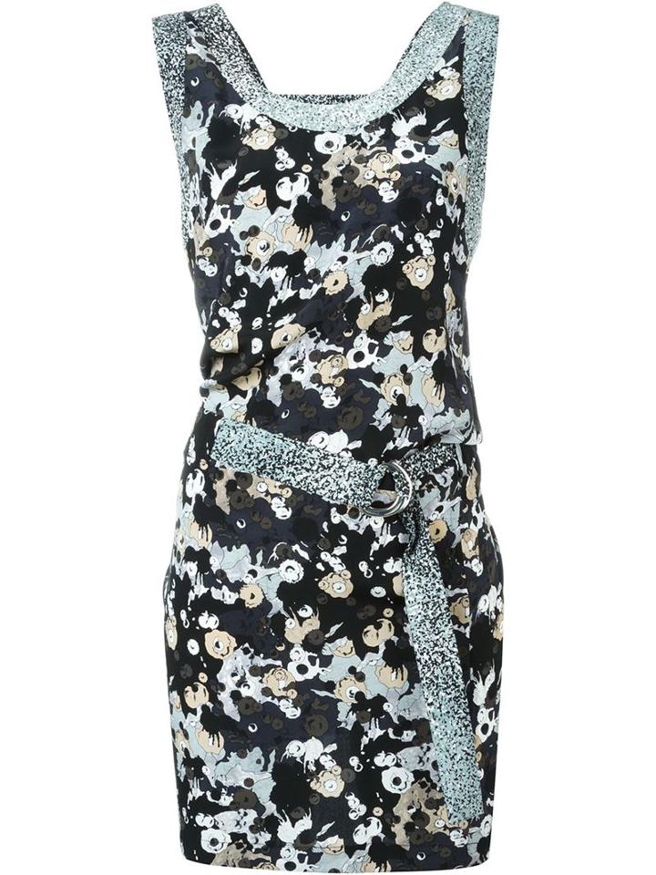 Kenzo Moonmap Dress, Women's, Size: 38, Black, Silk