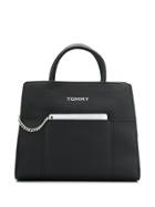 Tommy Hilfiger Logo Top-handle Tote - Black