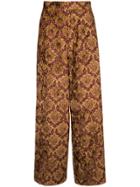 G.v.g.v. Wide Leg Trousers - Yellow & Orange
