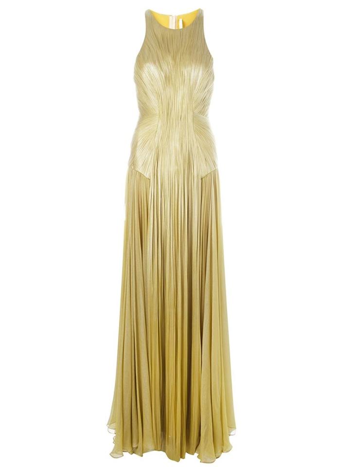 Maria Lucia Hohan Ruffled Back Pleated Dress