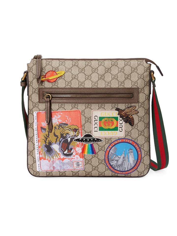 Gucci Gucci Courrier Soft Gg Supreme Messenger - Nude & Neutrals