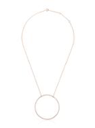 Rosa De La Cruz 18k Rose Gold Large Eternity Diamond Necklace -