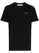 Off-white Arrow Logo Print Short Sleeve Cotton T Shirt - Black
