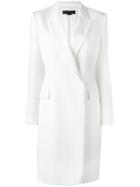 Stella Mccartney Melton Coat, Women's, Size: 38, White, Silk/cupro/viscose/wool