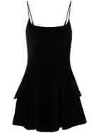 Alexander Wang Velvet Flared Cami Dress - Black