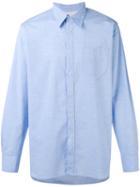 Universal Works - Point Collar Shirt - Men - Cotton - Xl, Blue, Cotton
