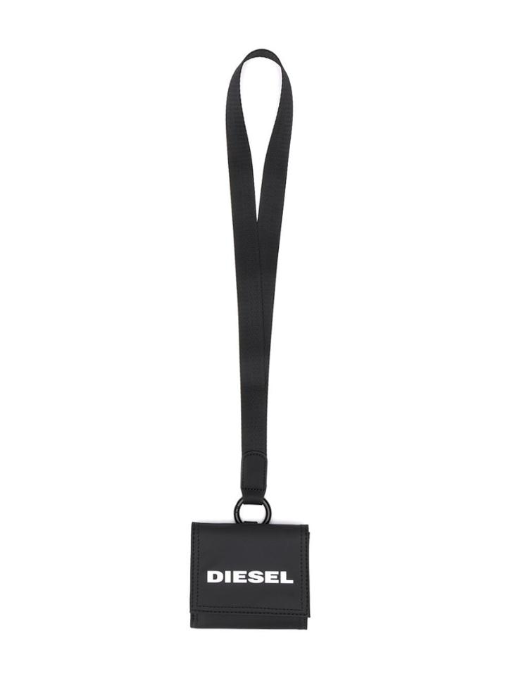Diesel Micro Wallet In Coated Fabric - Black