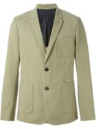 Ami Alexandre Mattiussi Pocket Blazer, Men's, Size: 44, Green, Cotton/viscose