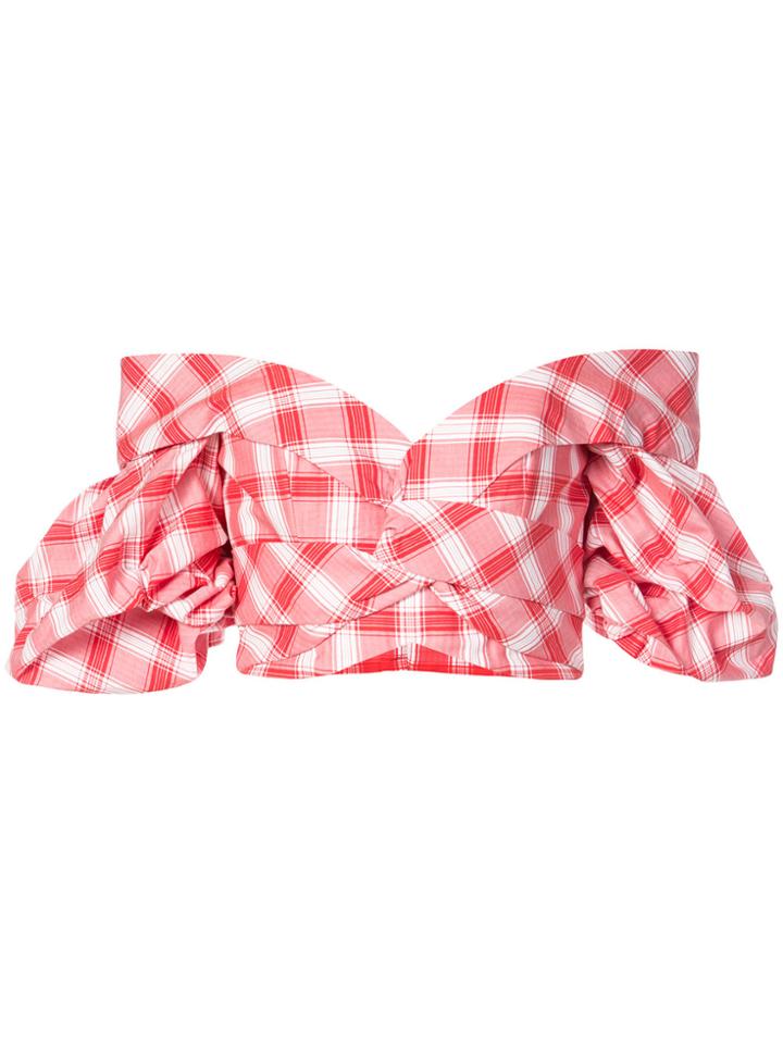 Johanna Ortiz La Fiesta Off Shoulder Top - Red