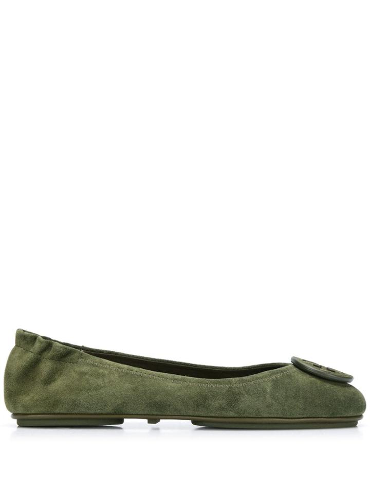 Tory Burch Minnie Travel Ballerinas - Green