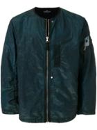 Stone Island Shadow Project Textured Bomber Jacket - Blue
