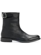 Paul Smith Buckle Detail Ankle Boots - Black