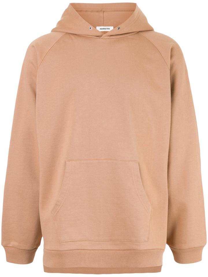 Monkey Time Hooded Sweatshirt - Nude & Neutrals
