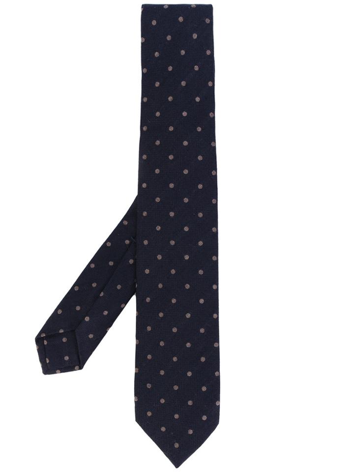 Barba Polka Dot Tie - Blue