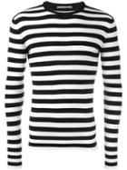 Striped Jumper, Men's, Size: 52, Black, Virgin Wool, Ermanno Scervino
