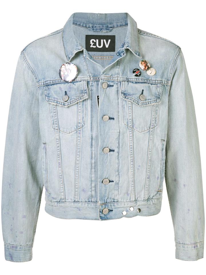 Luv Collections Fitted Denim Jacket - Blue