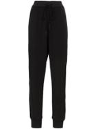 Ten Pieces X Rude High-waisted Drawstring Trackpants - Black