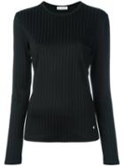 Paco Rabanne Ribbed Jumper, Women's, Size: 36, Black, Viscose/polyamide/spandex/elastane