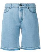 Karl Lagerfeld Knee Length Denim Shorts - Blue