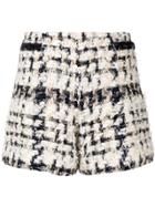 Edward Achour Paris Pearl Buttons Tweed Shorts - Multicolour