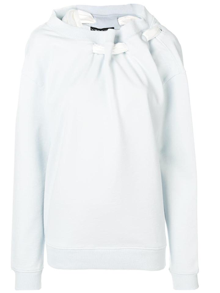 Y / Project Ruched-collar Sweatshirt - Blue