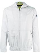 Fendi Zip Hooded Jacket, Men's, Size: 46, Grey, Cotton/polyester