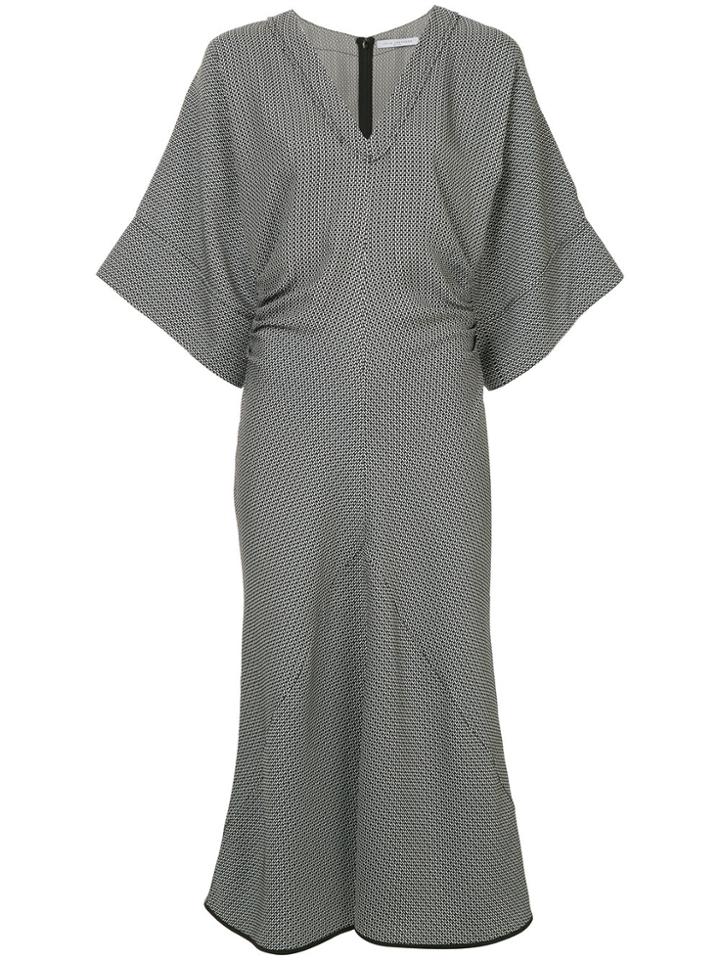 Julia Jentzsch Printed Fitted Midi Dress - Black