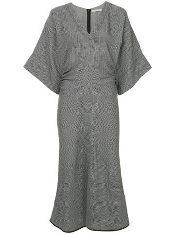 Julia Jentzsch Printed Fitted Midi Dress - Black