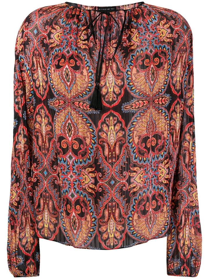 Etro Paisley Print Blouse - Black