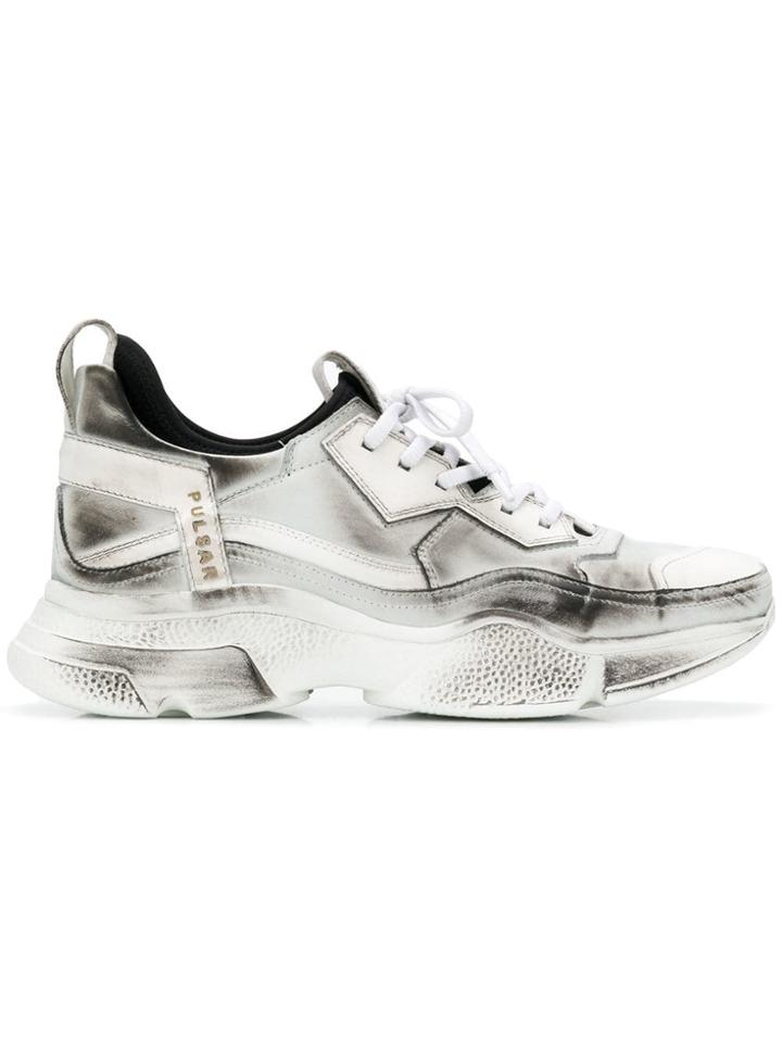 Bruno Bordese Chunky Sprayed Sneakers - White