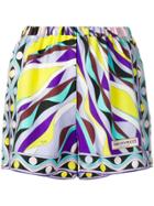 Emilio Pucci Burle Print Silk Shorts - Blue