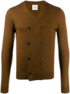 Leqarant Double Breasted Cardigan - Brown