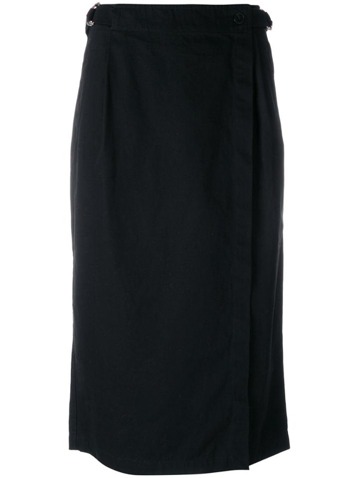 T By Alexander Wang Wrap Pencil Skirt - Black