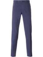 Incotex Slim Chino Trousers, Men's, Size: 50, Blue, Cotton/spandex/elastane