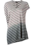 Unconditional Striped Asymmetric T-shirt