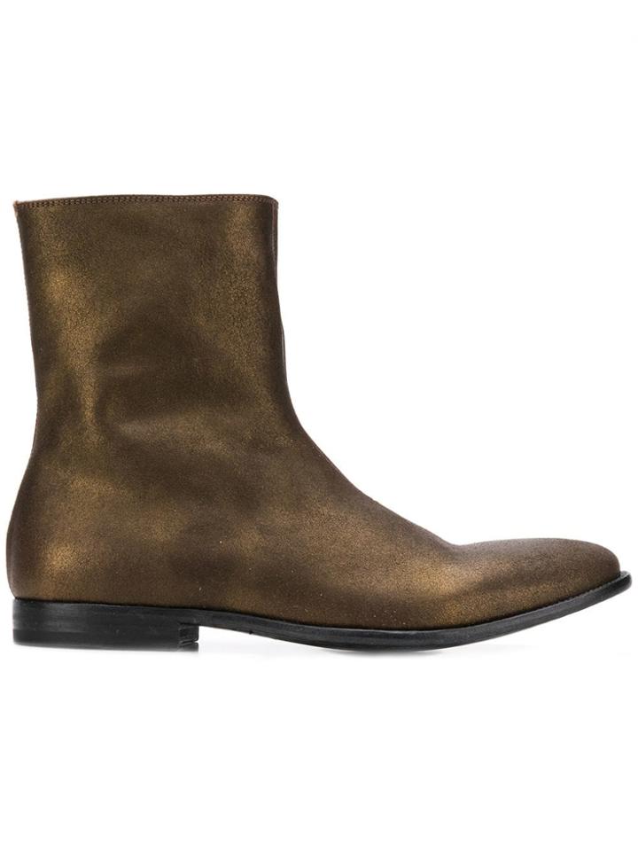 Alexander Mcqueen Classic Ankle Boots - Gold
