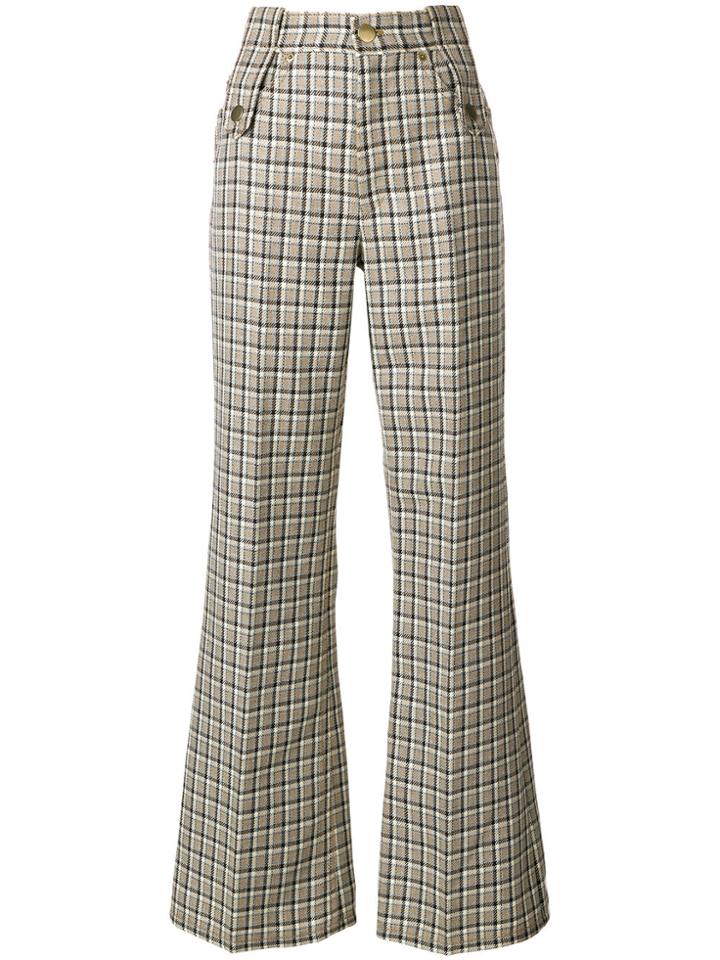 Marc Jacobs Plaid Trousers - Nude & Neutrals