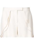 Elie Saab Tailored Ruffle Shorts