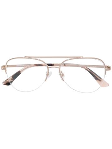 Mcq By Alexander Mcqueen Eyewear Aviator Glasses - Gold