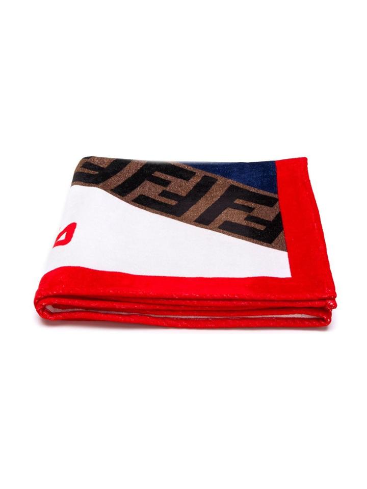 Fendi Logo Beach Cover-up - White